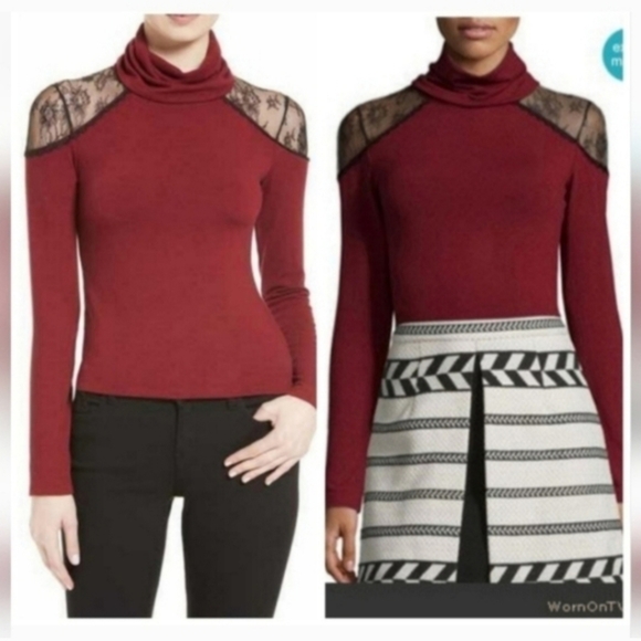 Alice + Olivia Sweaters - Alice + Olivia Krystalle Turtleneck Sweater Size Medium